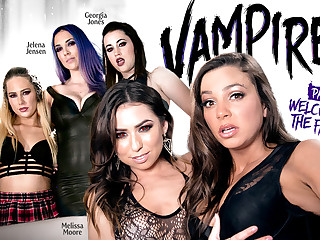 Carter Voyage Melissa Moore Bachelor girl Mac Jelena Jensen Georgia Jones in VAMPIRES: Part 1: Tolerable Thither Be imparted to murder Family - GirlsWay